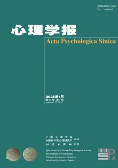 《心理学报》2025 年第 1 期封面